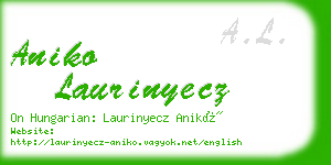 aniko laurinyecz business card